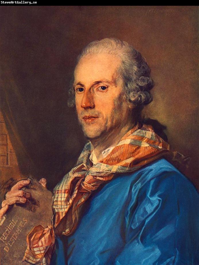 PERRONNEAU, Jean-Baptiste Portrait of Charles le Normant du Coudray af